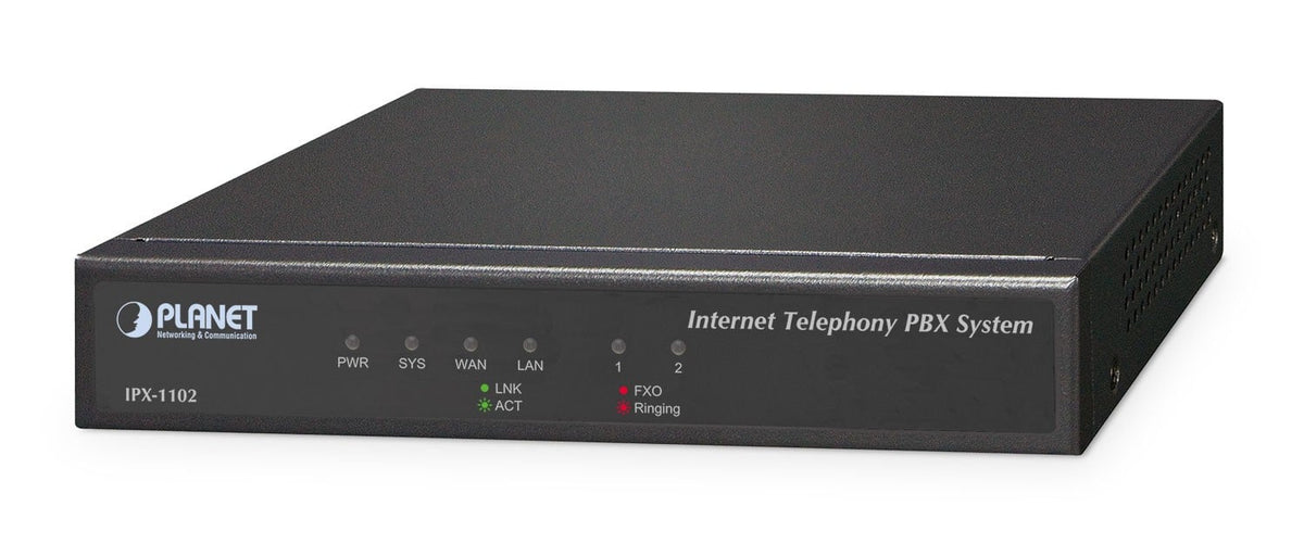 Planet IPX-1102 Systeme IP PBX 100 Utilisateurs avec Plusieurs Codecs Vocaux