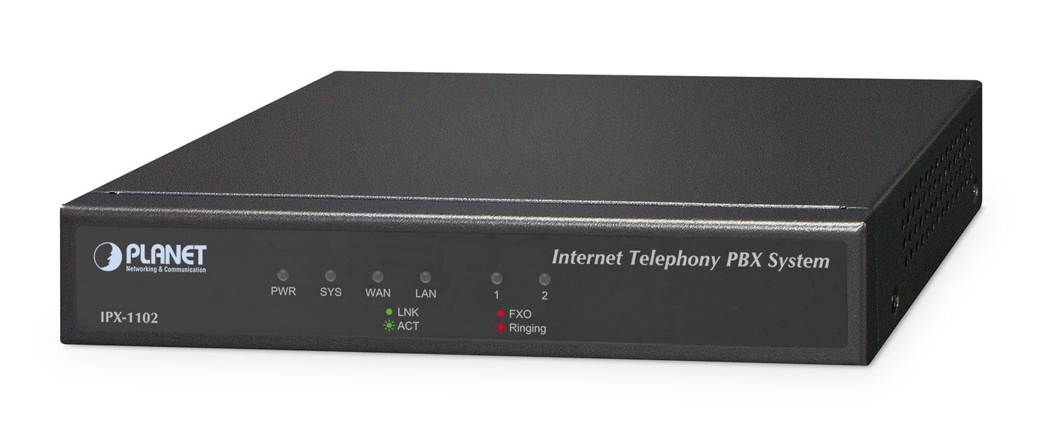 Planet IPX-1102 Systeme IP PBX 100 Utilisateurs avec Plusieurs Codecs Vocaux