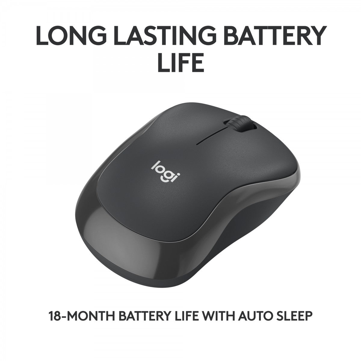 LOGITECH M240 Silent Mouse right and left-handed optical 3 buttons wireless Bluetooth graphite