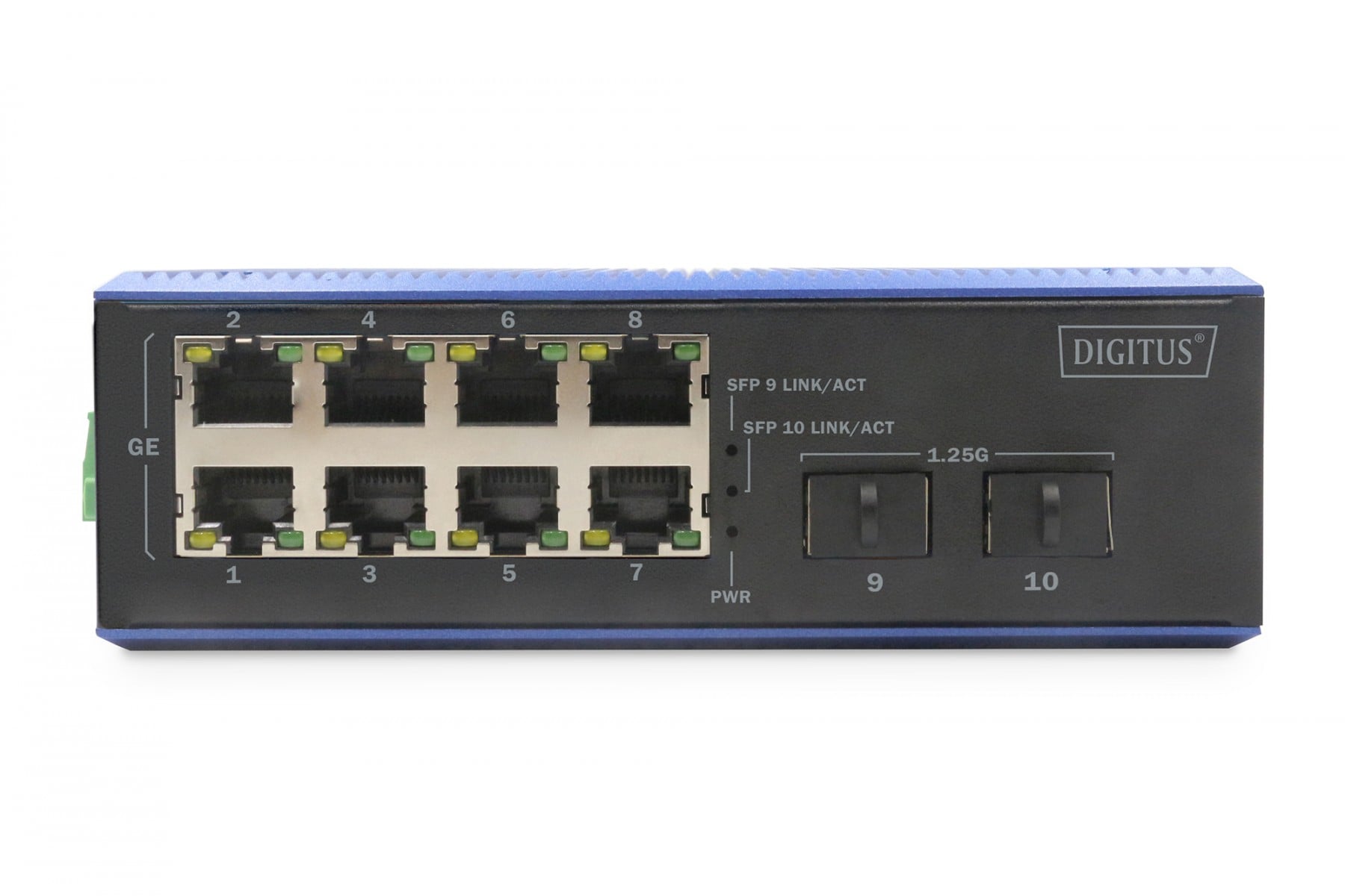 Digitus DN-651150 commutateur réseau Non-géré Gigabit Ethernet (10/100/1000) Noir, Bleu