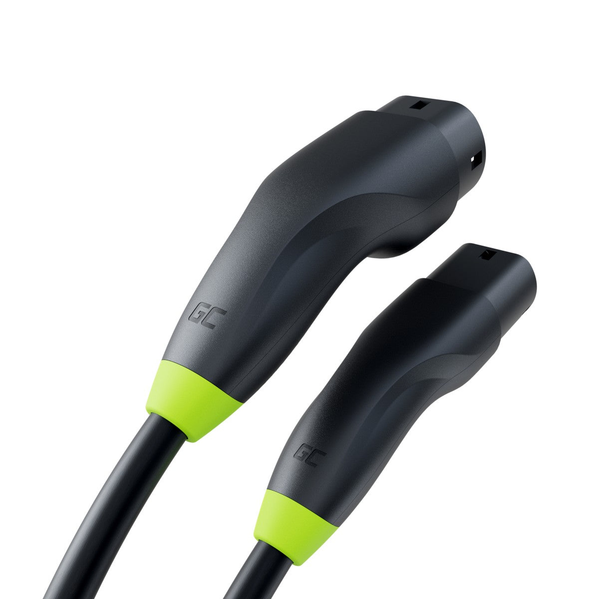 Green Cell EVKABGC03 Snap Câble EV Type 2 11kW 5m 16A pour recharge Tesla Model Y 3 S X, Kia EV6, VW ID.4, ID.5, BMW i4, iX, Ford Mach-E