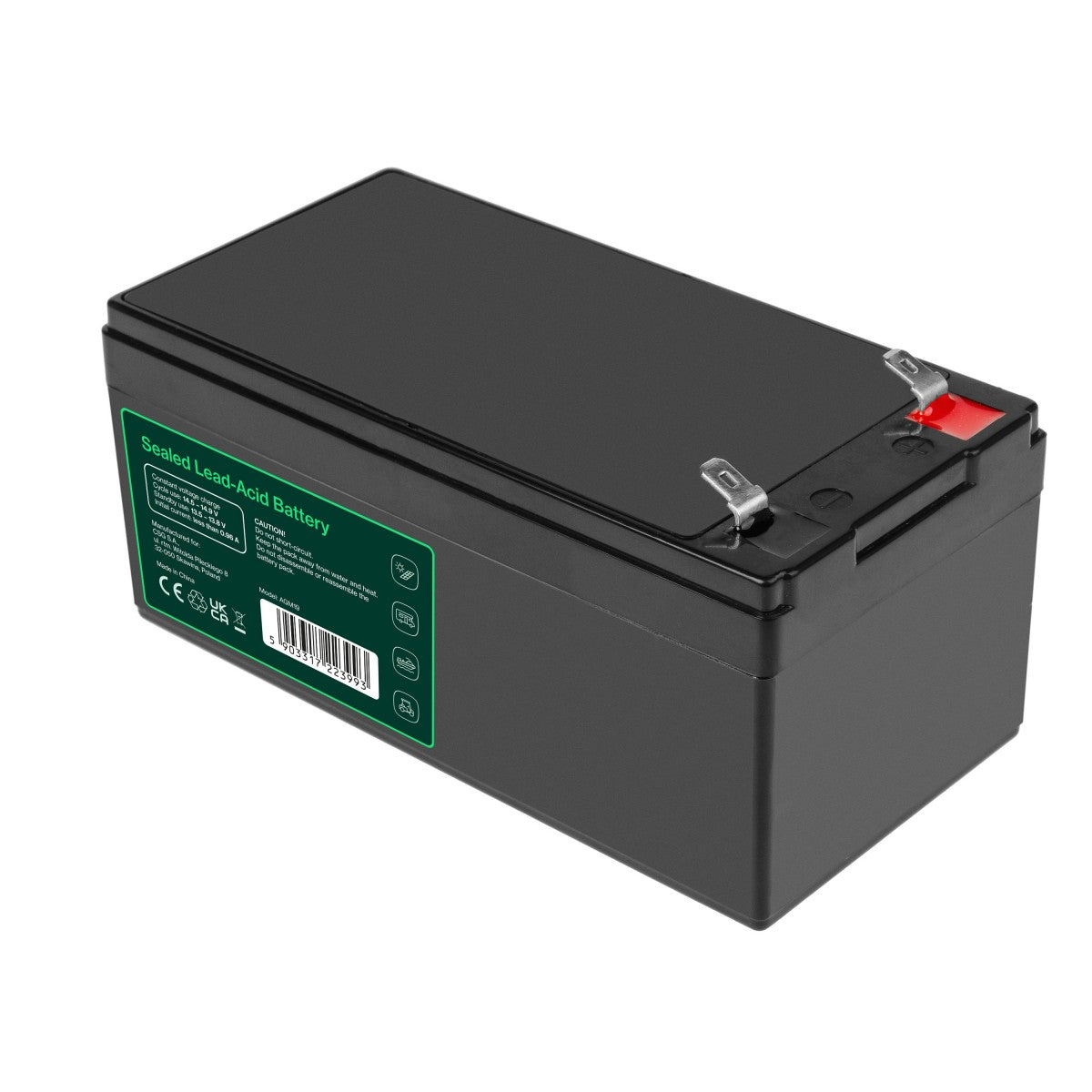 Green Cell AGM Battery 12V 3.3Ah - Battery - Mignon (AA)