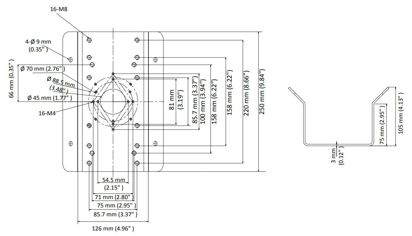 Hikvision DS-1276ZJ-SUS Corner mount