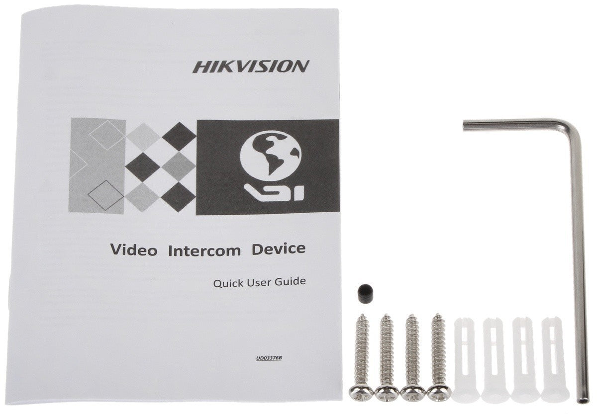 Hikvision DS-KB8113-IME1(B) Sonnette de porte résistante au vandalisme