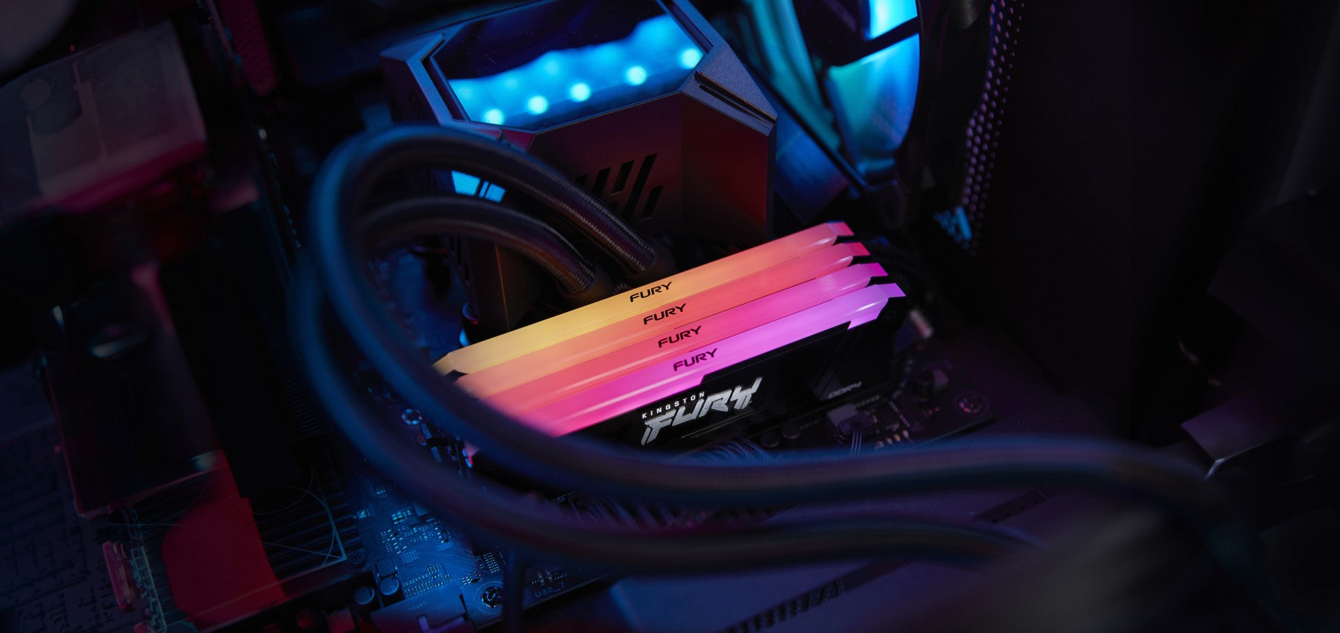 KINGSTON 32Go 3200MT/s DDR4 CL16 DIMM Kit of 2 FURY Beast RGB