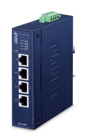 Planet IECJ-400 Industrial 4-Port EtherCAT Junction Slave (-40~75 degrees C, dual 9~48V DC, 1 x 100TX RJ45 IN, 3 x 100TX RJ45 OUT,  BECKHOFF EtherCAT conformanc
