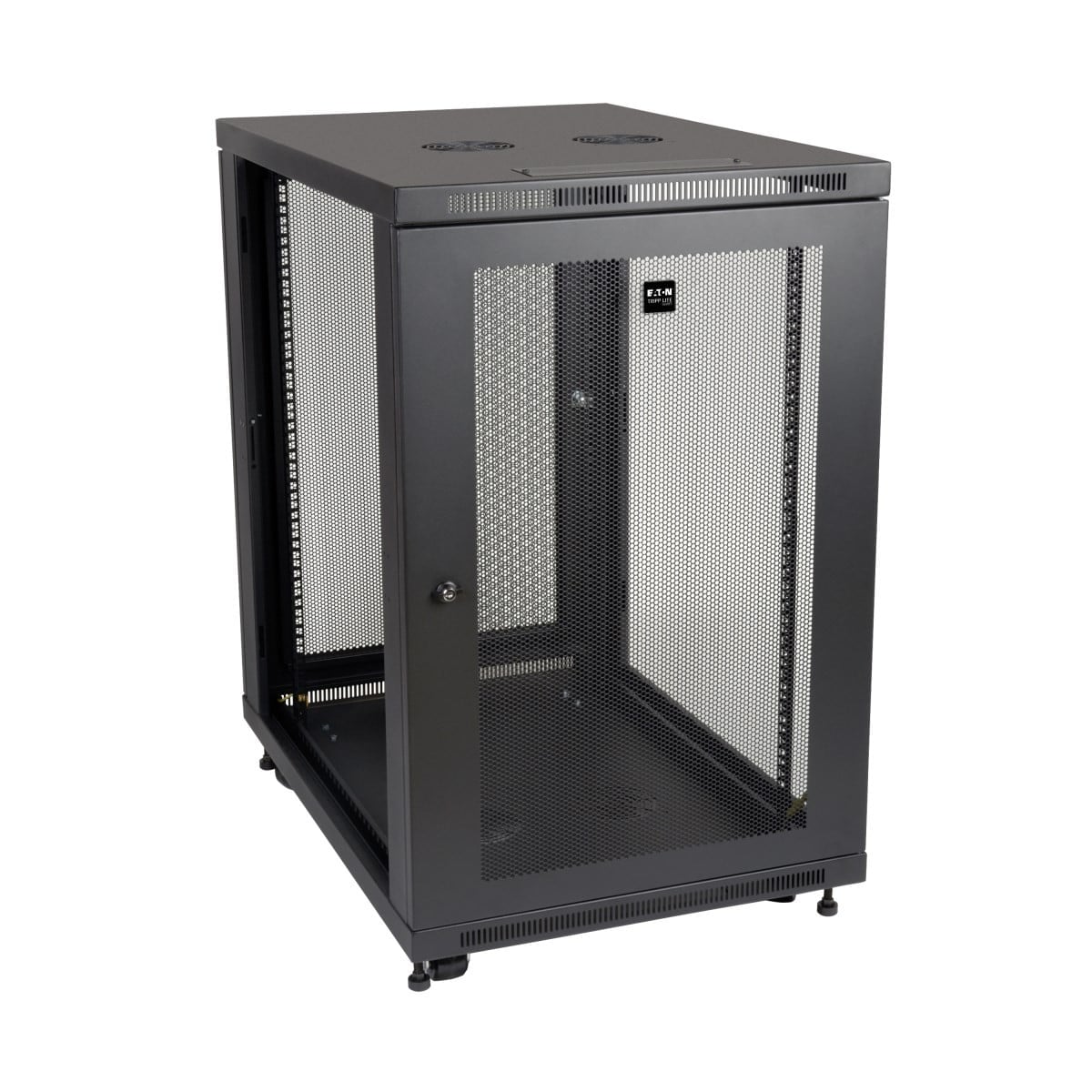 EATON TRIPPLITE 18U Rack Enclosure Server Cabinet 33 Deep w/ Doors & Sides Rack cabinet Black 18U 19