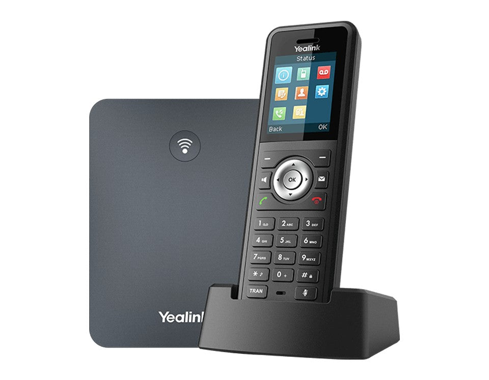 Yealink W79P Téléphone mobile IP sans fil avec 20 lignes et 1000 entrées dans le répertoire téléphonique