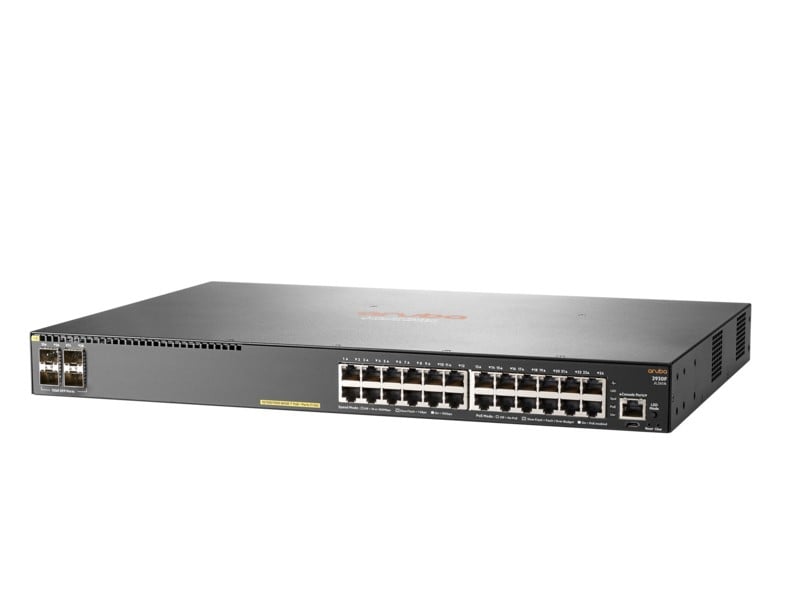 HPE Aruba 2930F 24G PoE+ 4SFP Switch Europe English