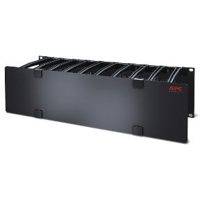 APC Cable Management Rack cable management panel with cover Black 3U TAA Compliant