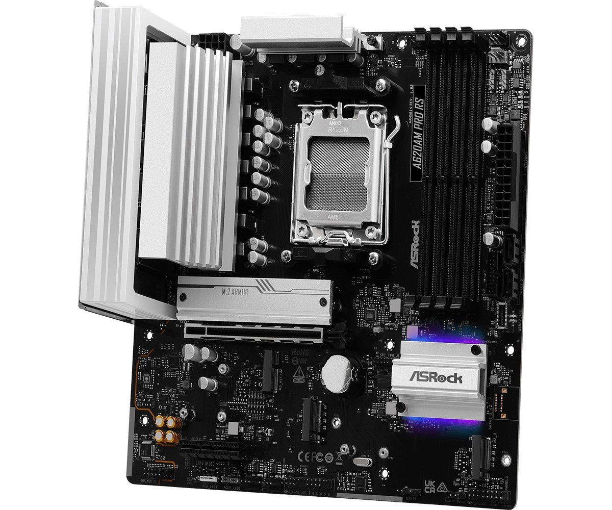 Asrock A620AM Pro RS AMD A620A Emplacement AM5 micro ATX