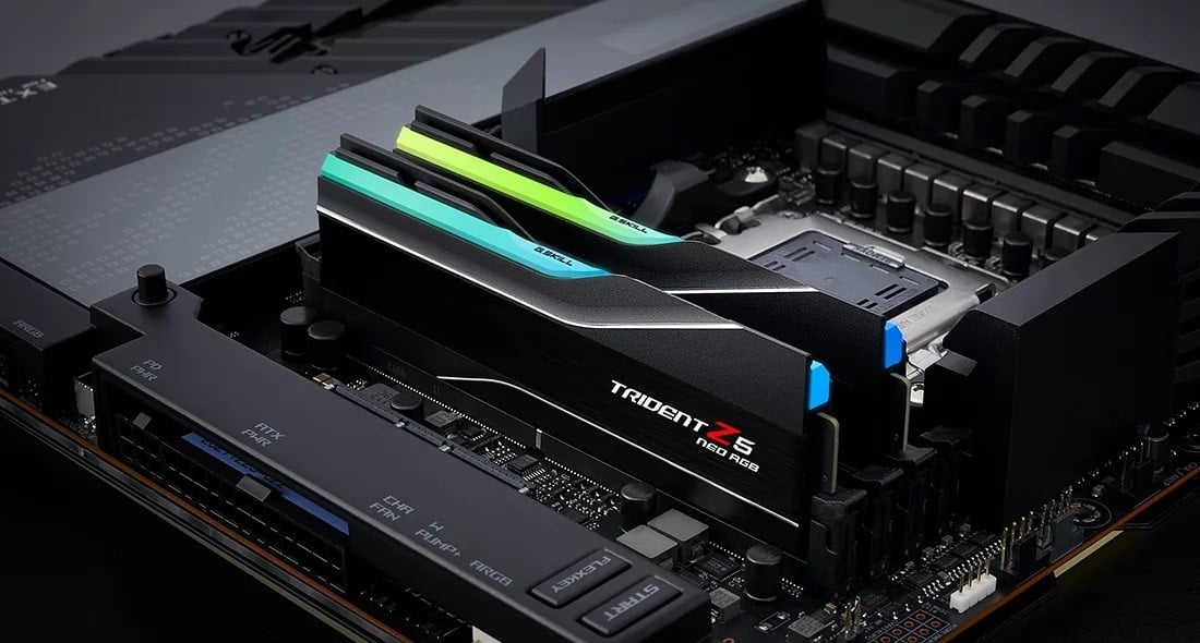 G.Skill Trident Z5 Neo RGB F5-6000J3238F16GX2-TZ5NR module de mémoire 32 Go 2 x 16 Go DDR5 288-pin DIMM