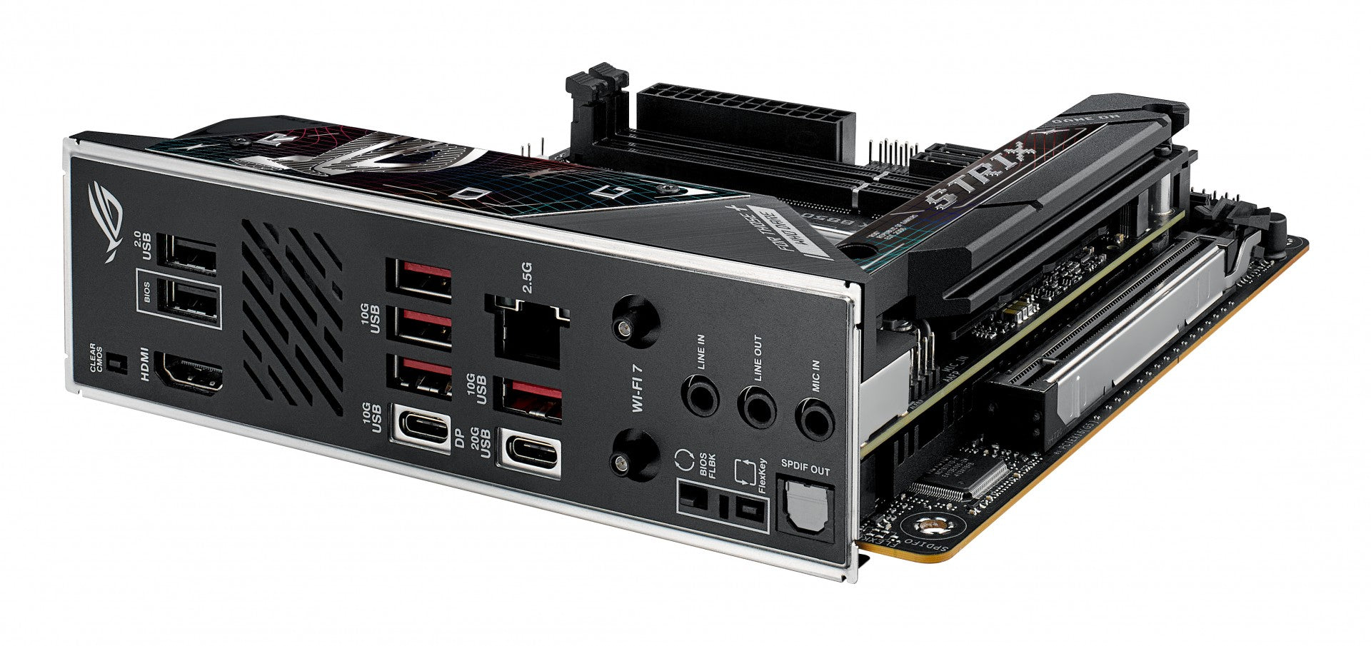ASUS ROG STRIX B850-I GAMING WIFI AM5 DDR5 ATX MB 1xHDMI 2xM.2 2xSATA