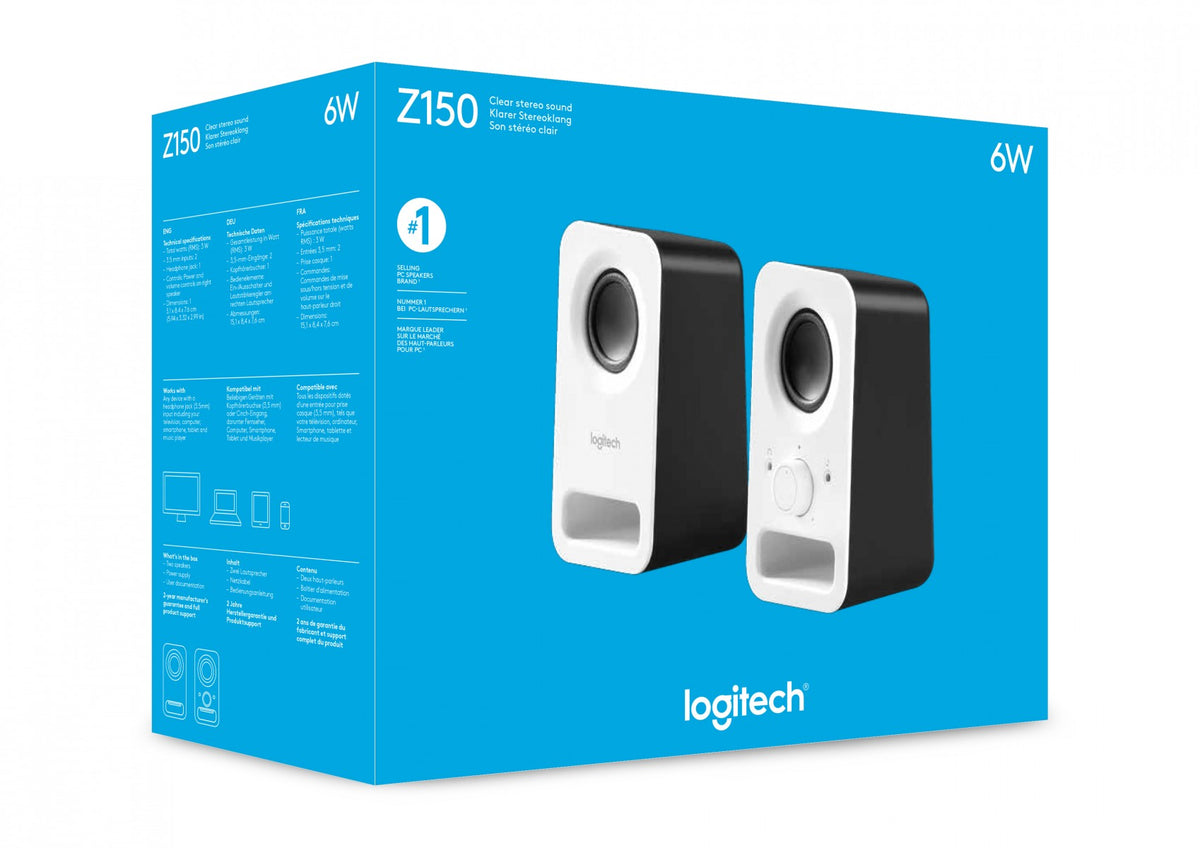 LOGITECH Z150 Snow White Haut Parleurs