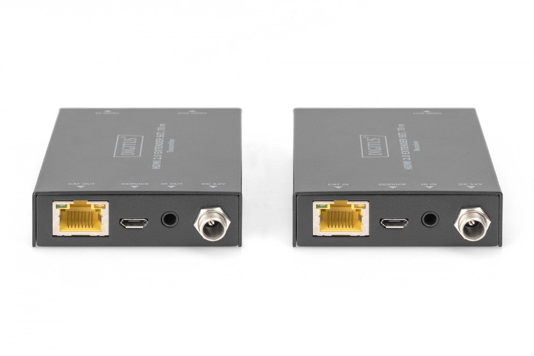 Digitus DS-55506 extension audio/video Émetteur et récepteur AV Noir