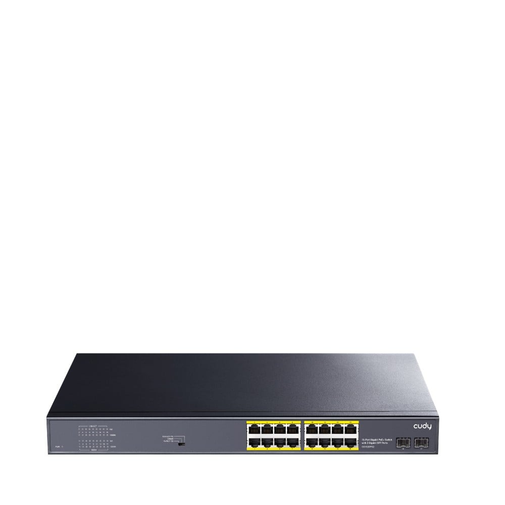 Cudy GS1020PS2 commutateur réseau Non-géré Gigabit Ethernet (10/100/1000) Connexion Ethernet, supportant l'alimentation via ce port (PoE) Noir