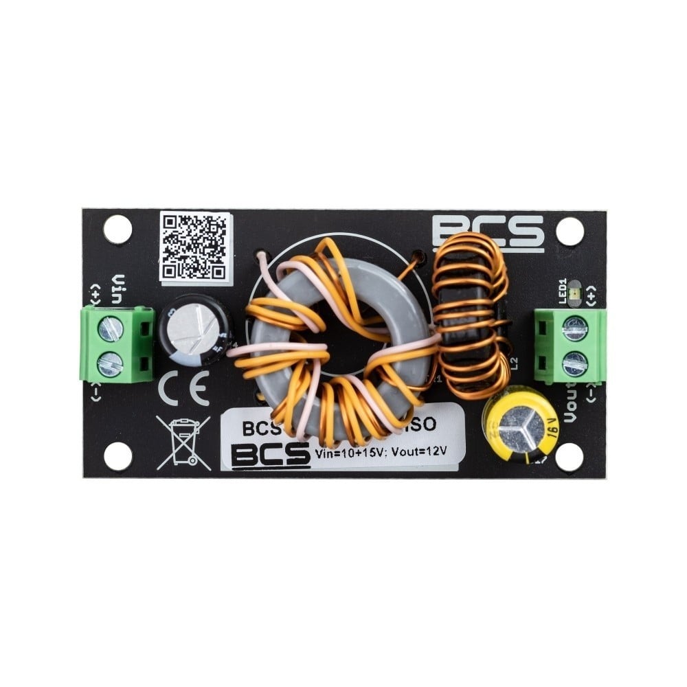 BCS BCS-AVC12/1204/ISO Convertisseur DC/DC isolé 10-15V a 12V 50W 4A