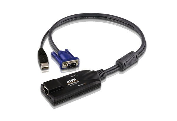 ATEN KA7570-AX câble kvm Noir, Bleu, Métallique