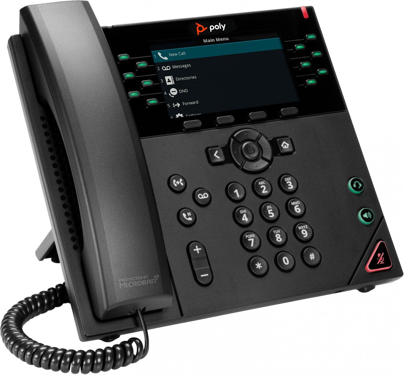 HP Poly VVX 450 12-Line IP Phone and PoE-enabled WW
