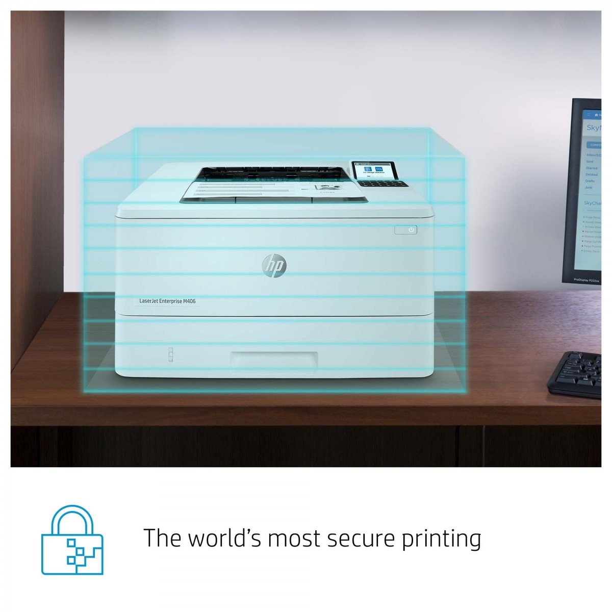 HP LaserJet Enterprise M406dn Printer Mono Duplex laser A4 1200x1200dpi 40ppm 350sheets USB LAN