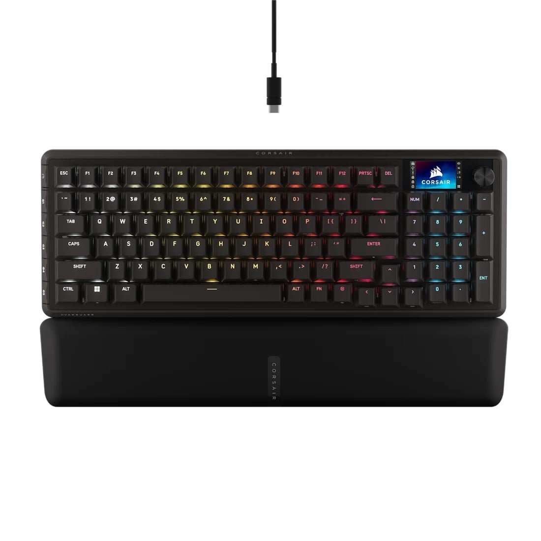 Clavier Corsair CH-91E911G-NA Gaming USB QWERTY US Anglais Noir