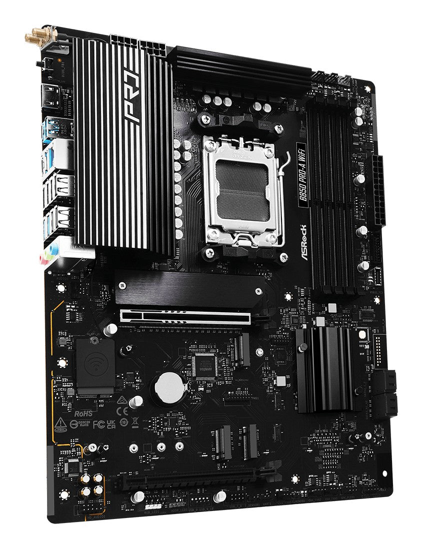 ASRock 90-MXBQN0-A0UAYZ Carte mere B850 Pro-A WiFi avec support DDR5 et PCIe 5.0