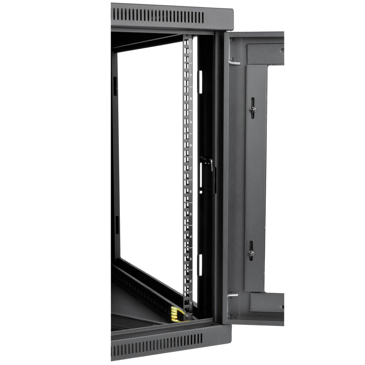 SmartRack 12U Petite Enceinte Rack Murale Profondeur UPS, Fenetre en Acrylique Transparent, Arriere Charniere