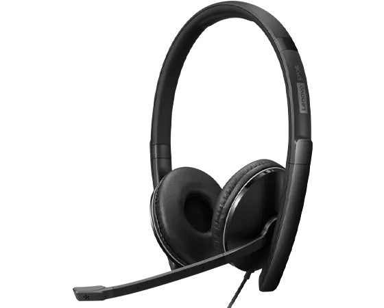 LENOVO - Gen 2 - Micro-casque - sur-oreille - filaire - USB-C - noir - certifié Zoom