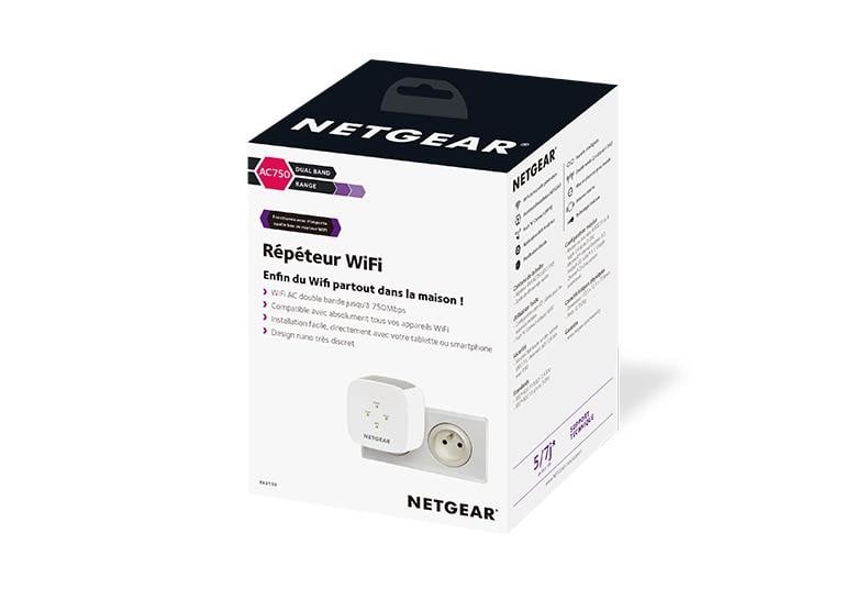 NETGEAR WiFi AC750 WallPlug Range Extender EX3110
