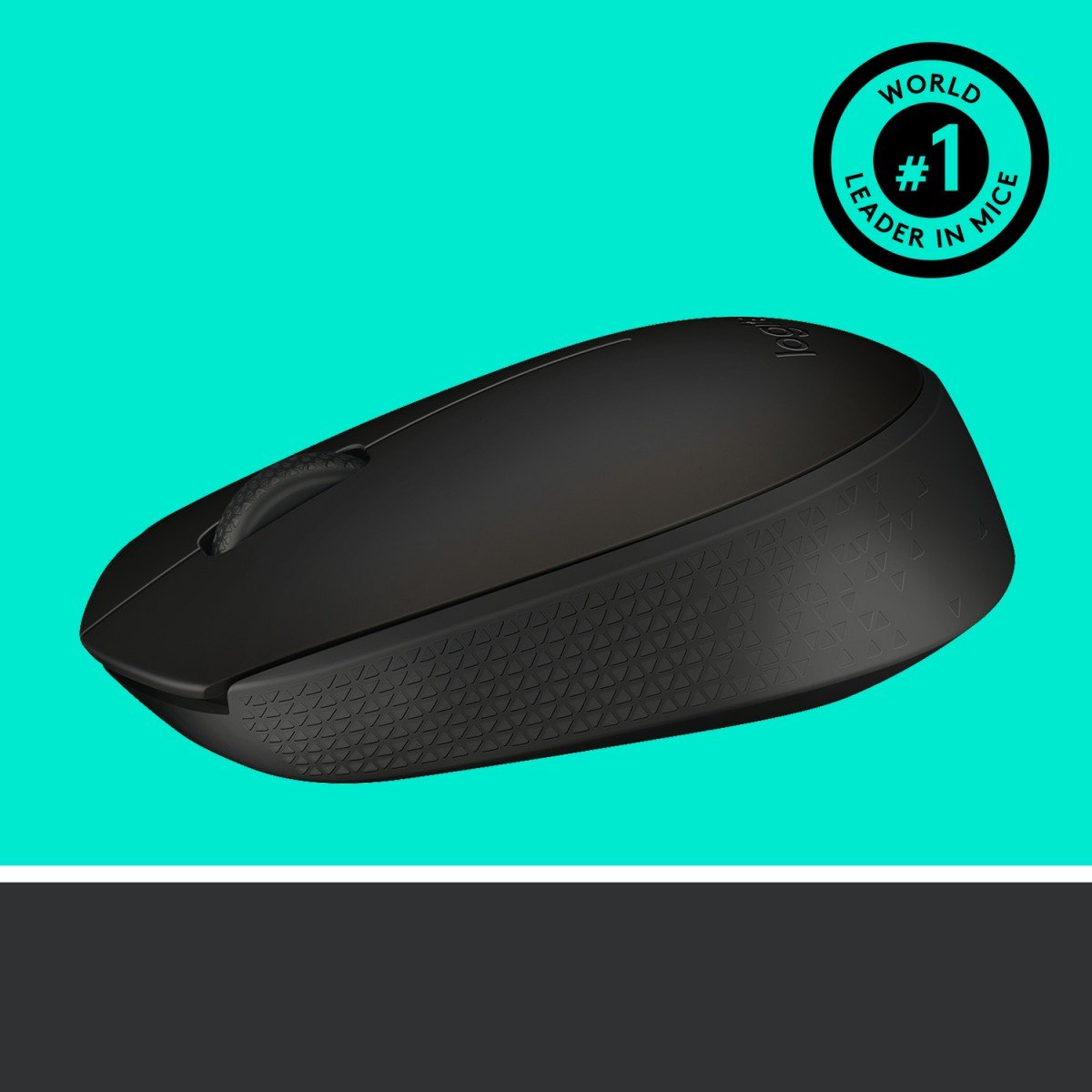 LOGITECH M171 Mouse right and left-handed wireless 2.4 GHz USB wireless receiver black