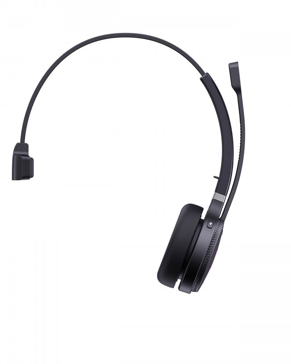 Yealink WH62 Mono Teams Sans fil Arceau Bureau/Centre d'appels Micro-USB Socle de chargement Noir