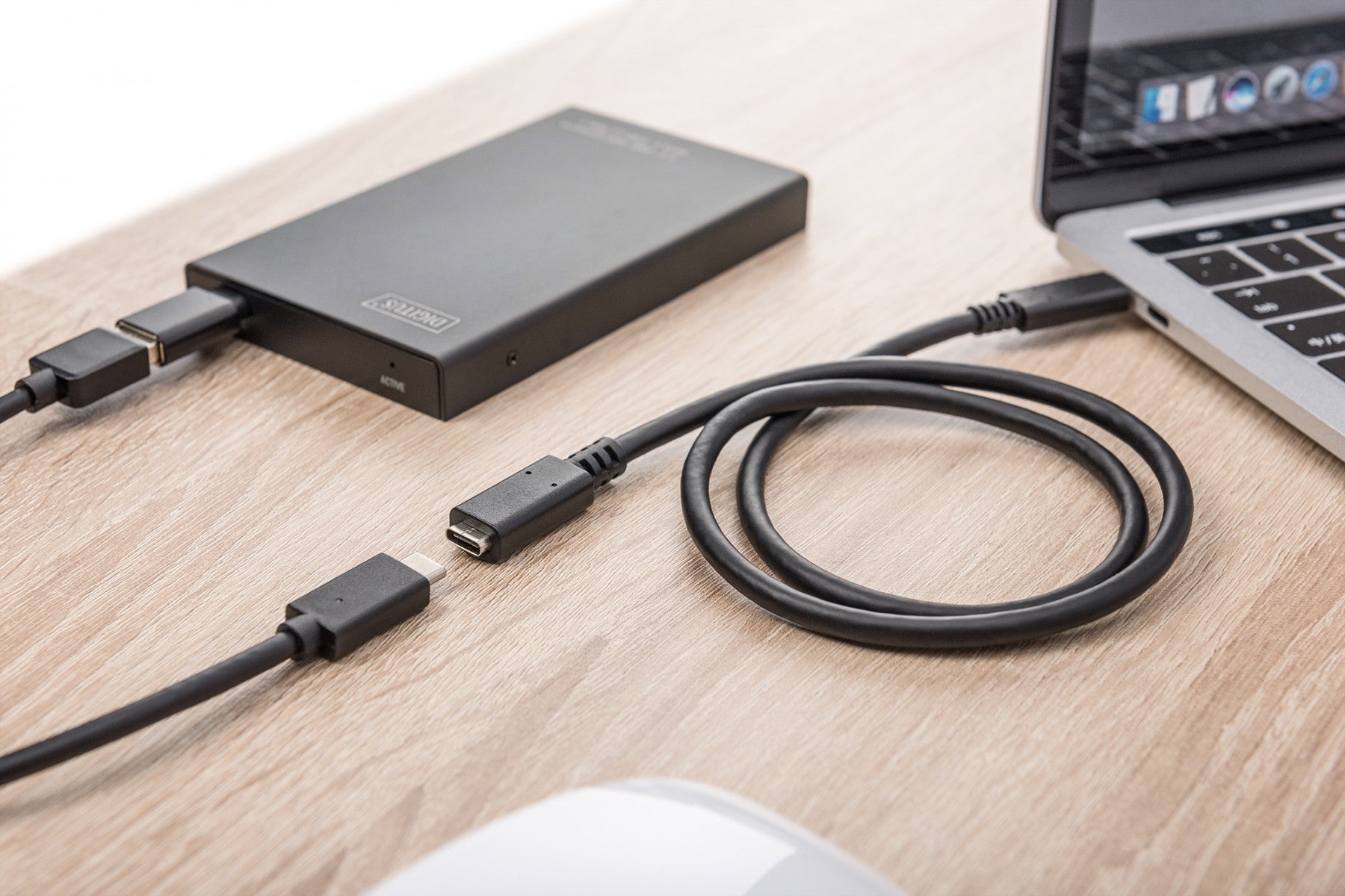 Digitus AK-300210-015-S câble USB USB 2.0 1,5 m USB C 0,48 Gbit/s Noir