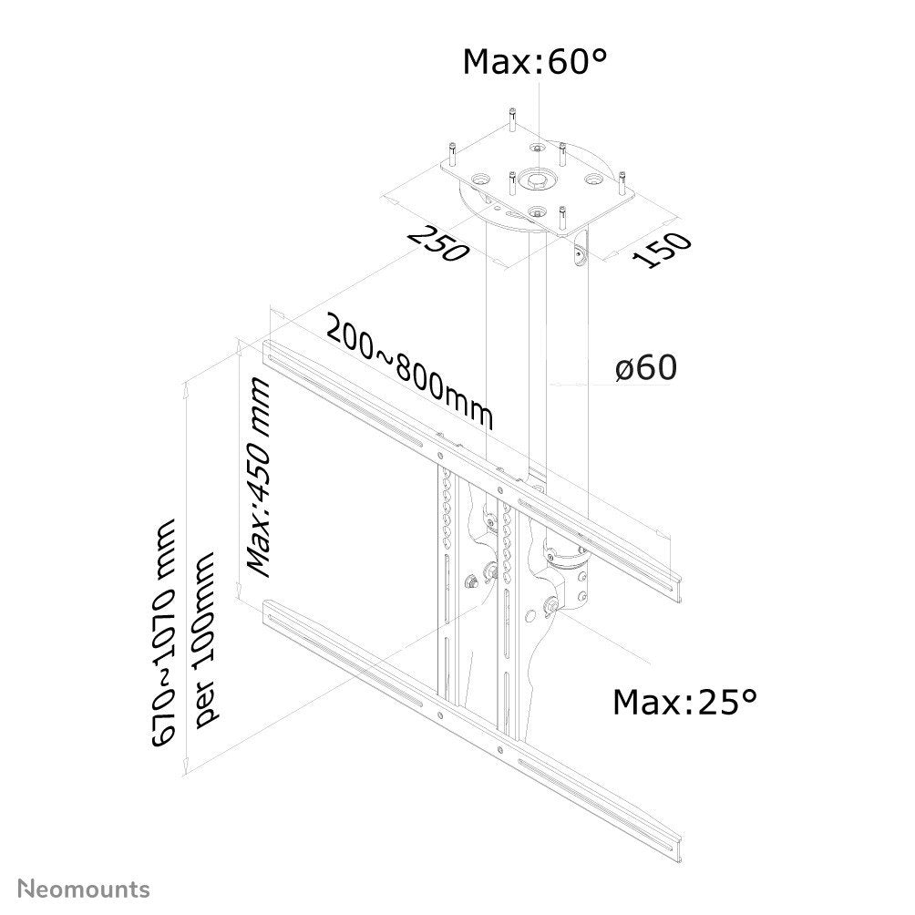 Neomounts PLASMA-C100BLACK