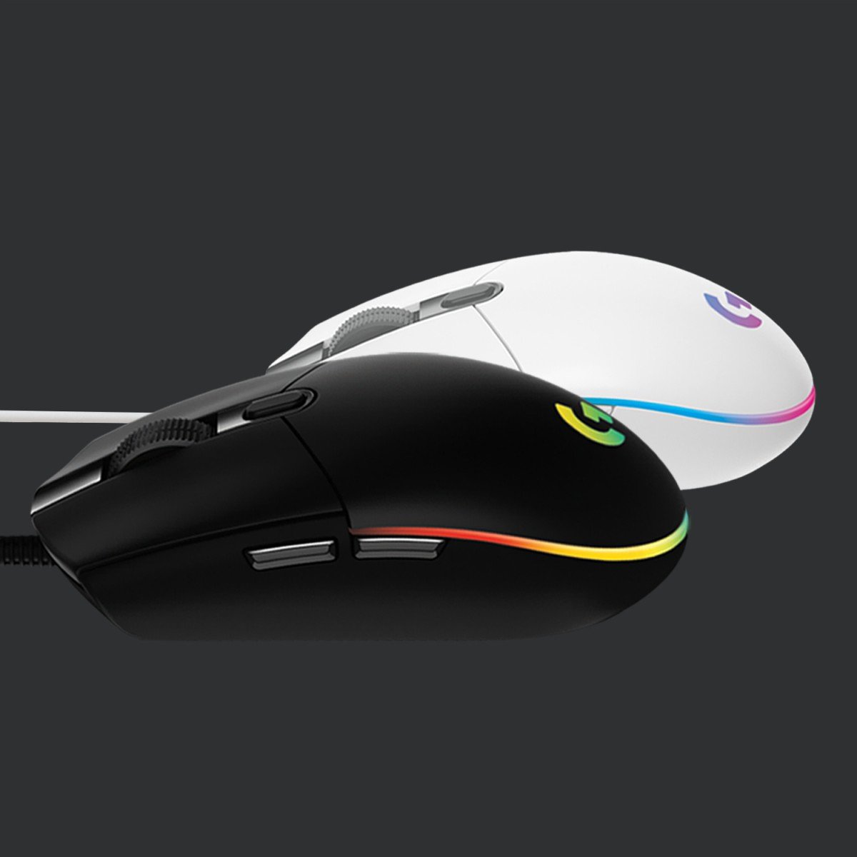 LOGITECH Gaming Mouse G203 LIGHTSYNC Mouse optical 6 buttons wired USB black