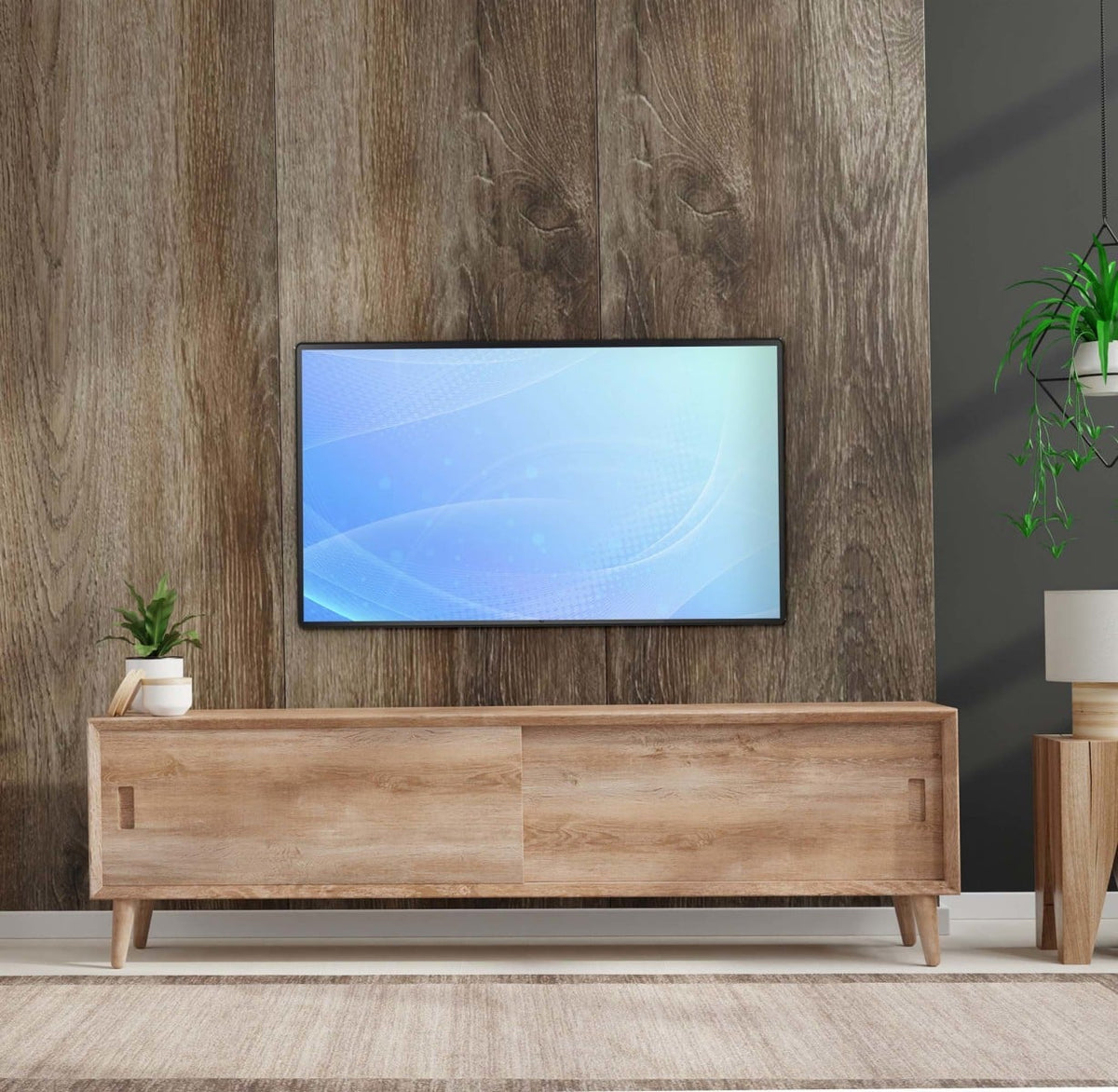 "Edbak FSM100 support d'écran plat pour bureau 139,7 cm (55"") Mur Noir"