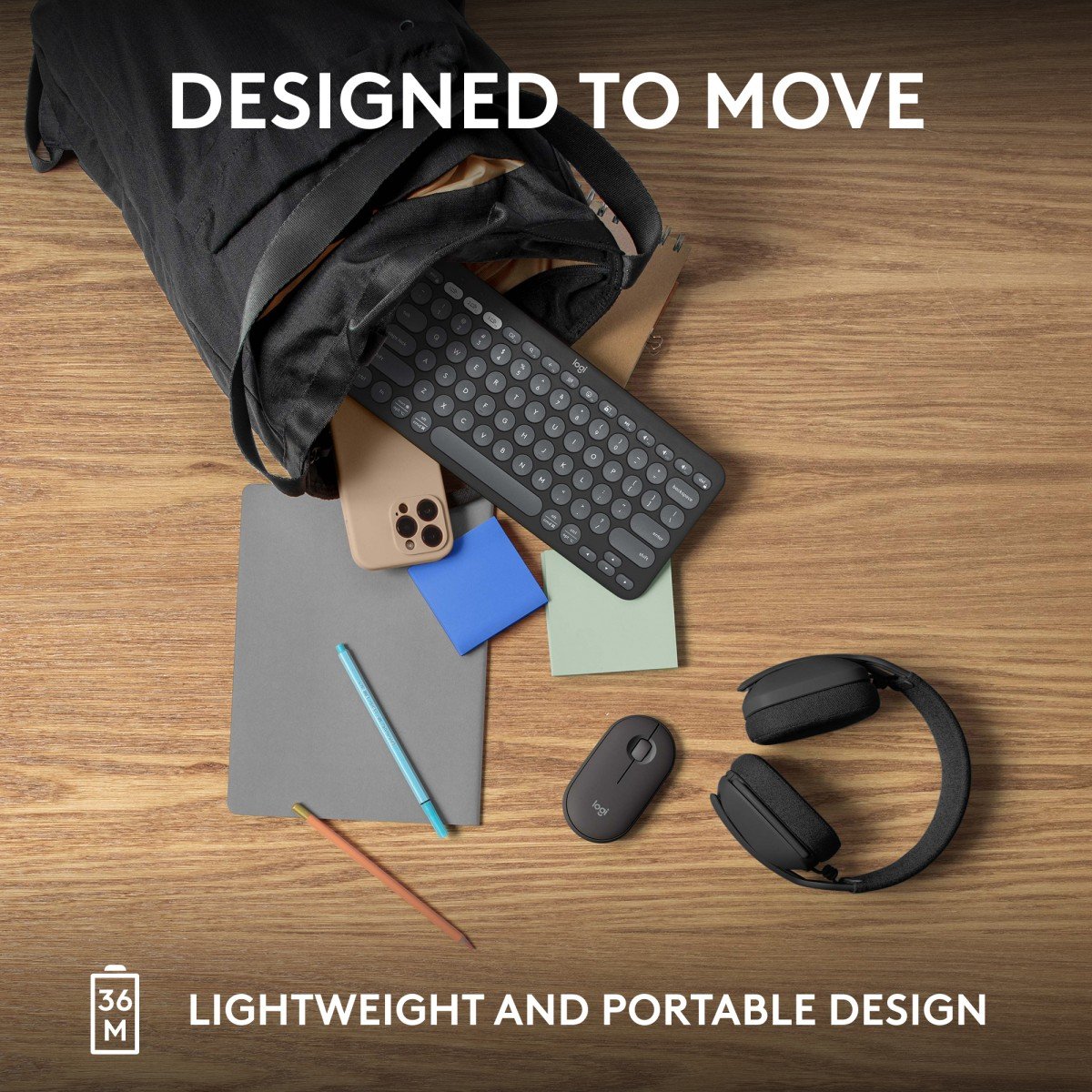 Logitech 920-011851 Pebble Keys 2 K380S Tonal Clavier sans fil
