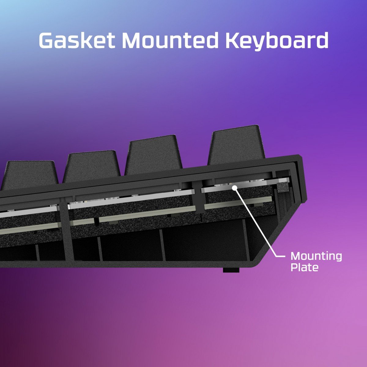 Clavier mécanique HyperX Alloy Rise RGB - Interrupteurs linéaires HyperX - QWERTY US INT