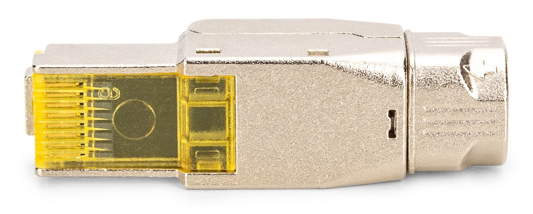 Connecteur modulaire RJ45 cat.8.1, PoE++, 25/40GbE, blindé, vissable, sans outil, AWG 26-22