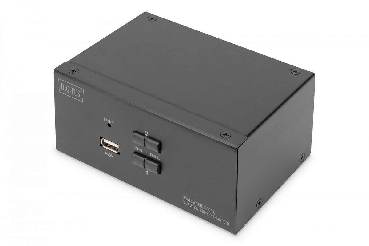 Digitus DS-12862 commutateur écran, clavier et souris Noir