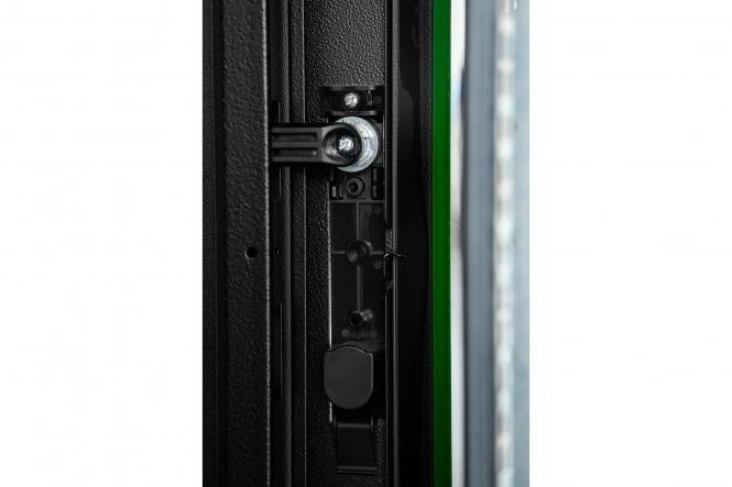 "Armoire réseau debout Hyper Pro 19"" 47U rack 800x1000, porte avant perforée, noire, 1000kg"
