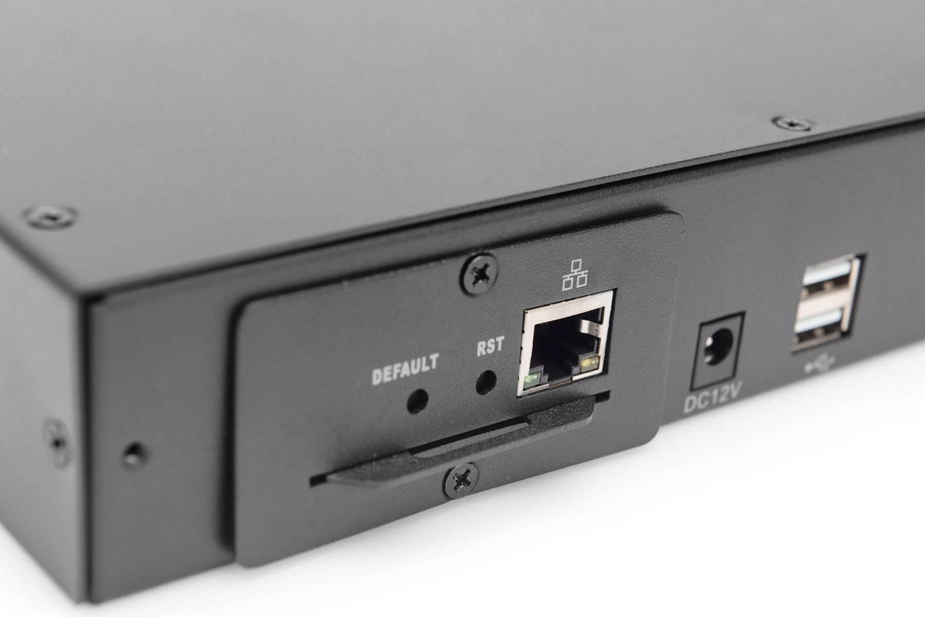 Digitus DS-72213 commutateur écran, clavier et souris Grille de montage Noir