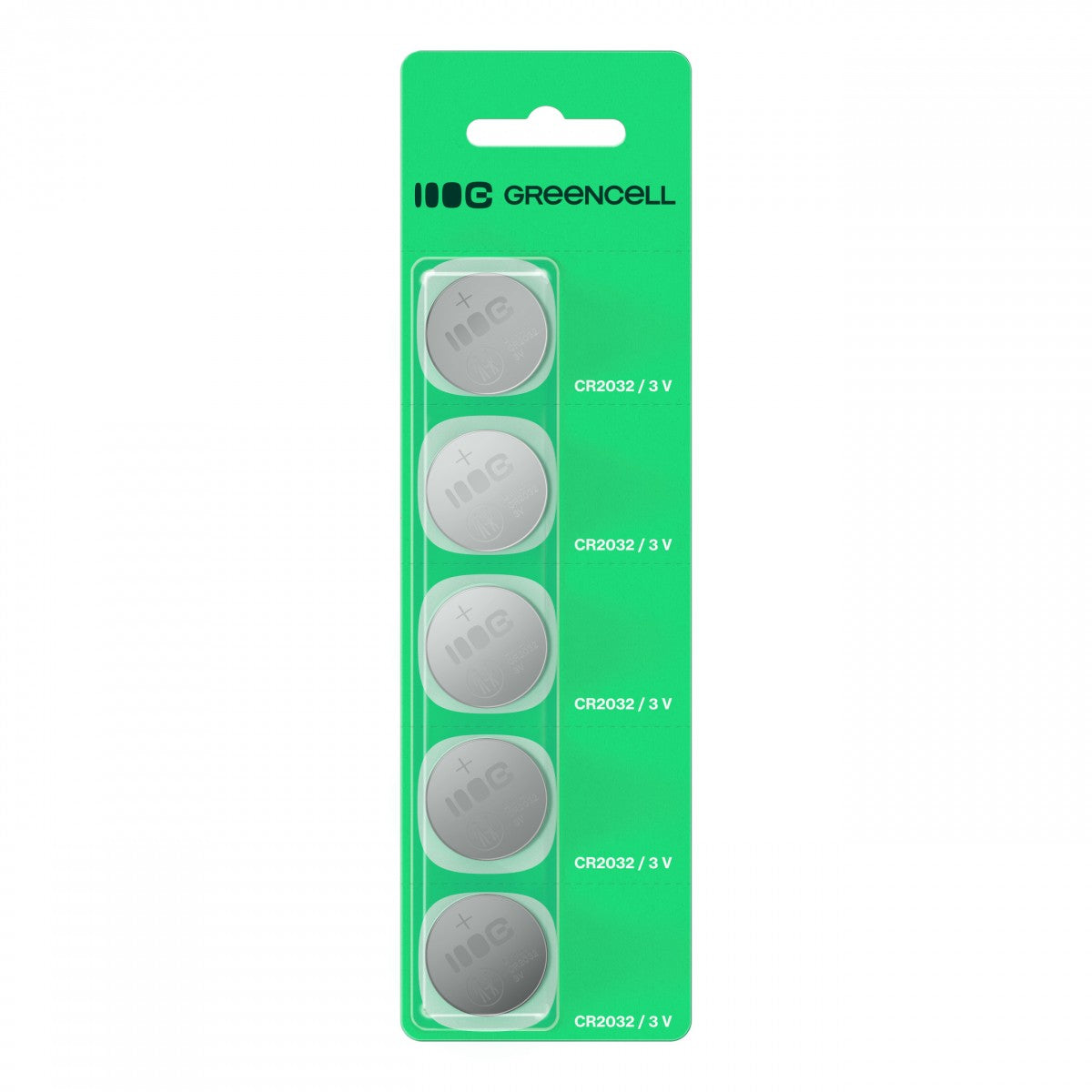 Green Cell X5CR2032 5x Pile bouton lithium CR2032 3V 220mAh