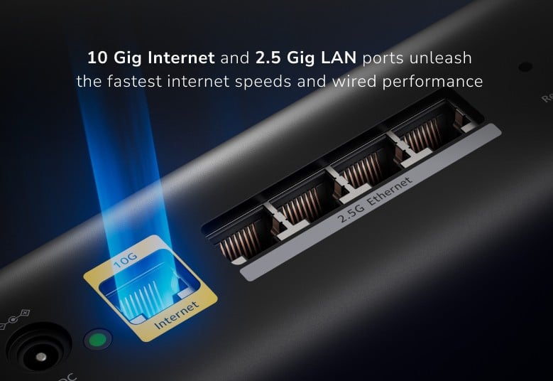 NETGEAR Orbi 8 TB Wi-Fi 7 3P BLK BNDL RBE873
