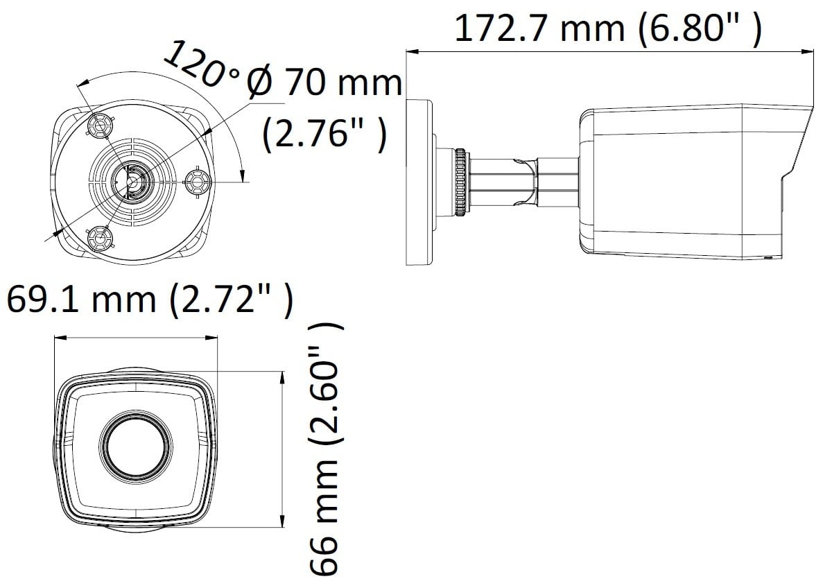Hikvision DS-2CD1021-I(2.8mm)(F) 2 MP Fixed Bullet Network Camera