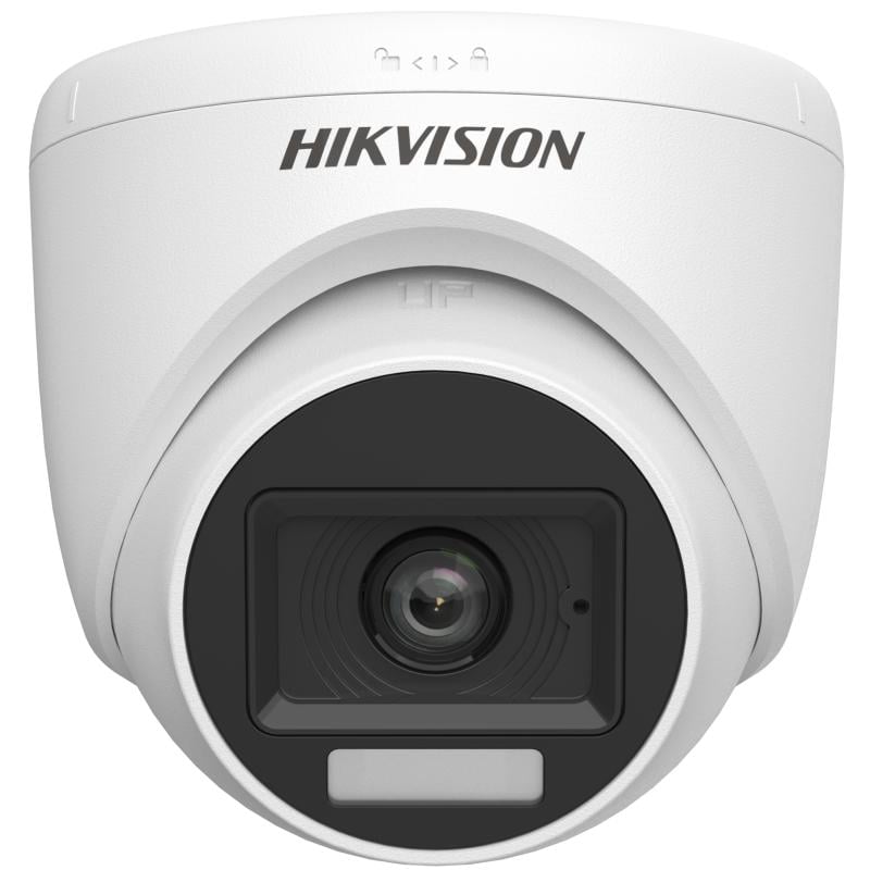Hikvision DS-2CE76D0T-LPFS(2.8mm) Caméra Turret Audio a Lumiere Hybride Intelligente 2MP Fixe