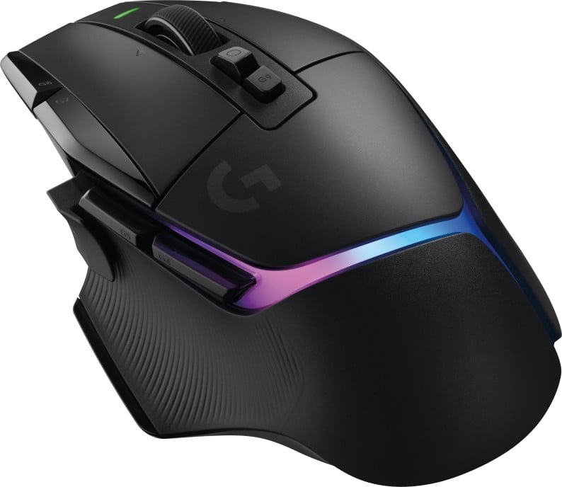 LOGITECH G G502 X PLUS Mouse optical wireless 2.4 GHz USB LOGITECH LIGHTSPEED receiver black