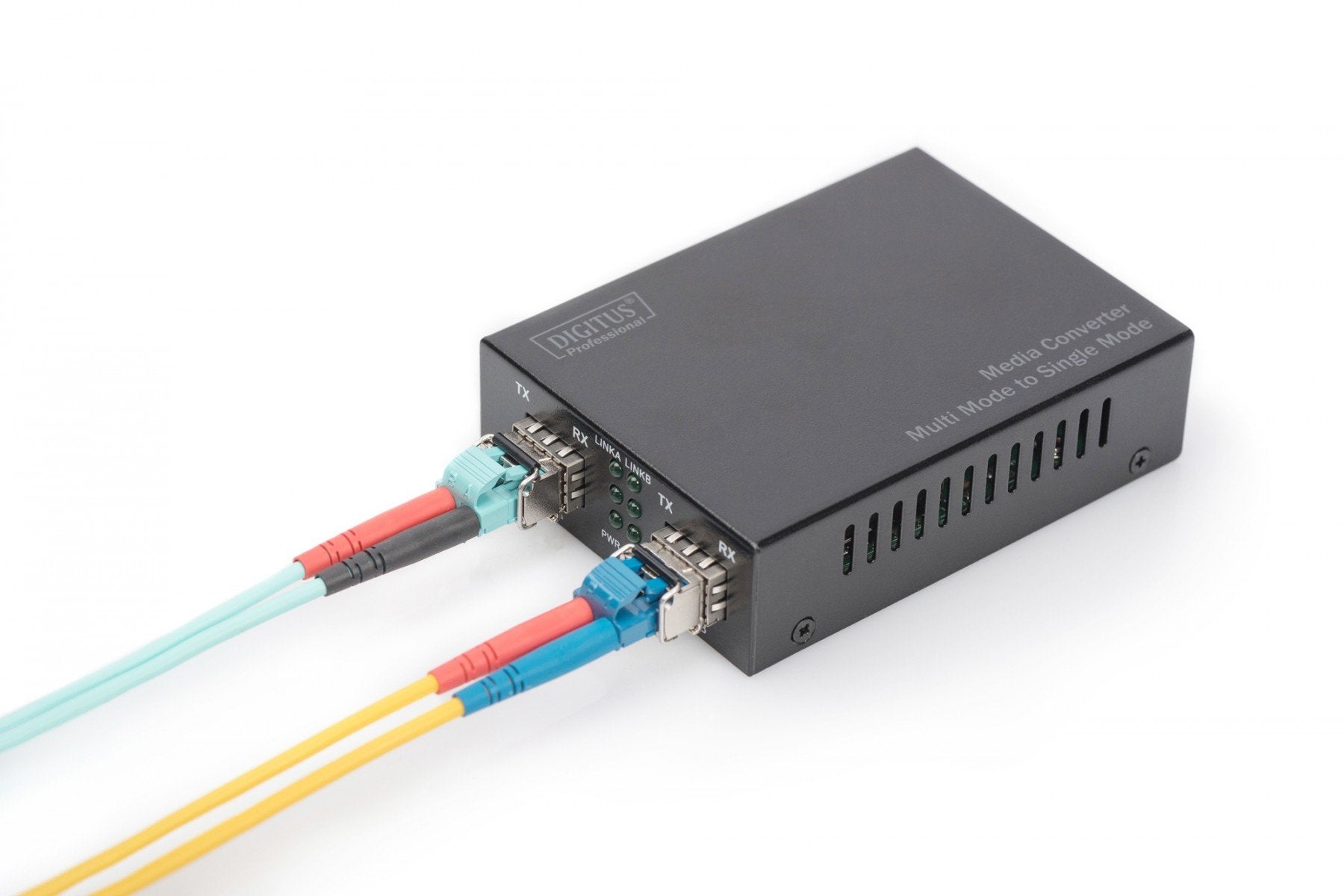 Digitus DN-82133 convertisseur de support réseau 1000 Mbit/s 1550 nm Multimode, Monomode Noir