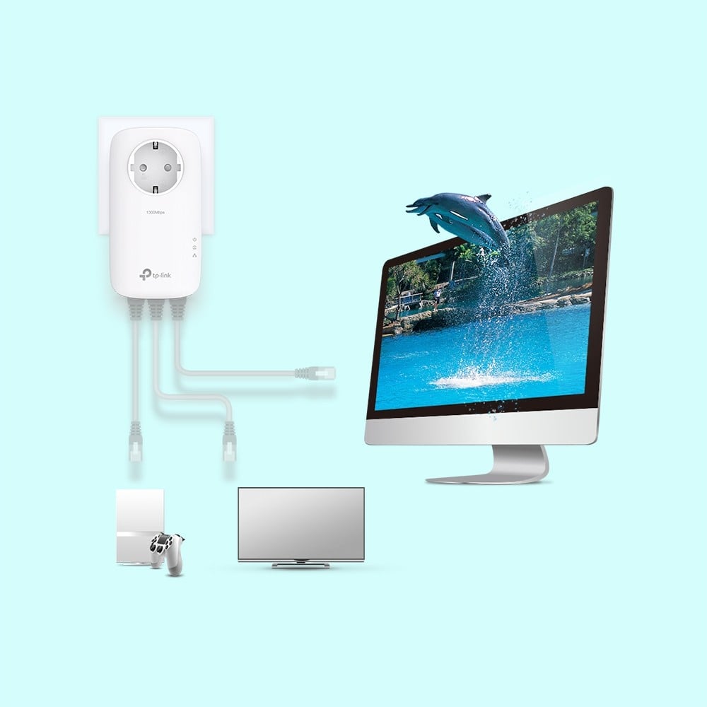 TP-Link TL-PA8033P KIT Adaptateur réseau CPL 1300 Mbit/s Ethernet/LAN Blanc 2 piece(s)