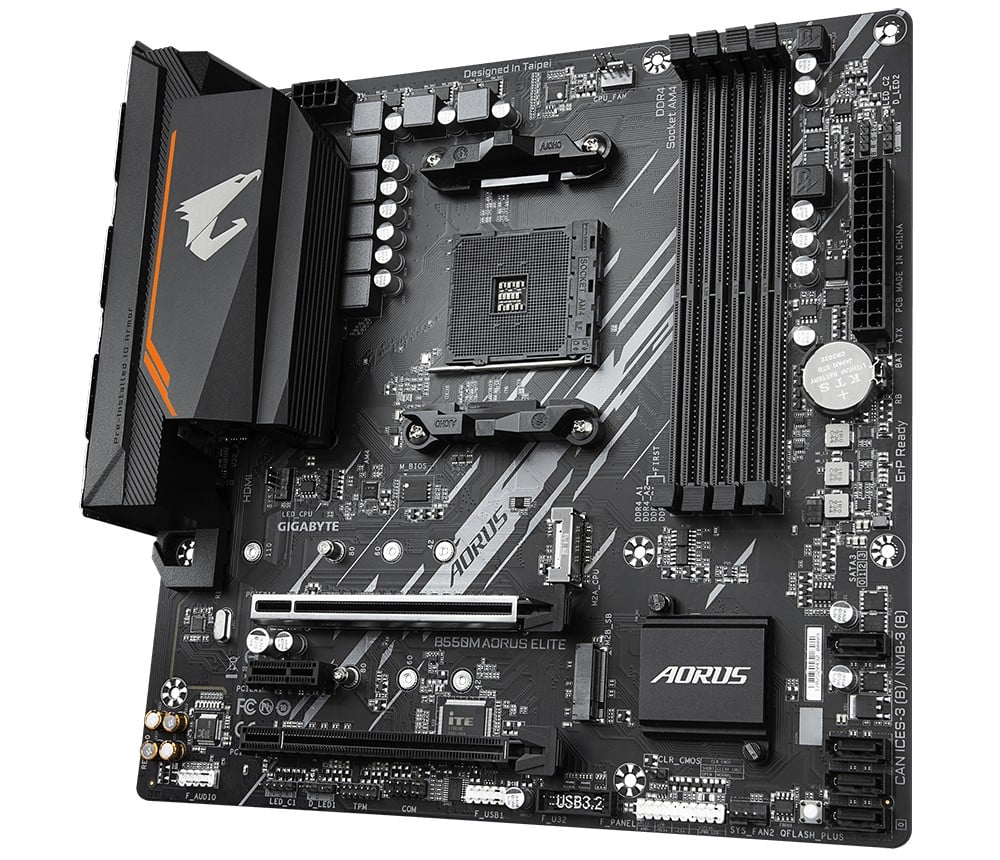 Gigabyte B550M AORUS ELITE AMD B550 Emplacement AM4 micro ATX