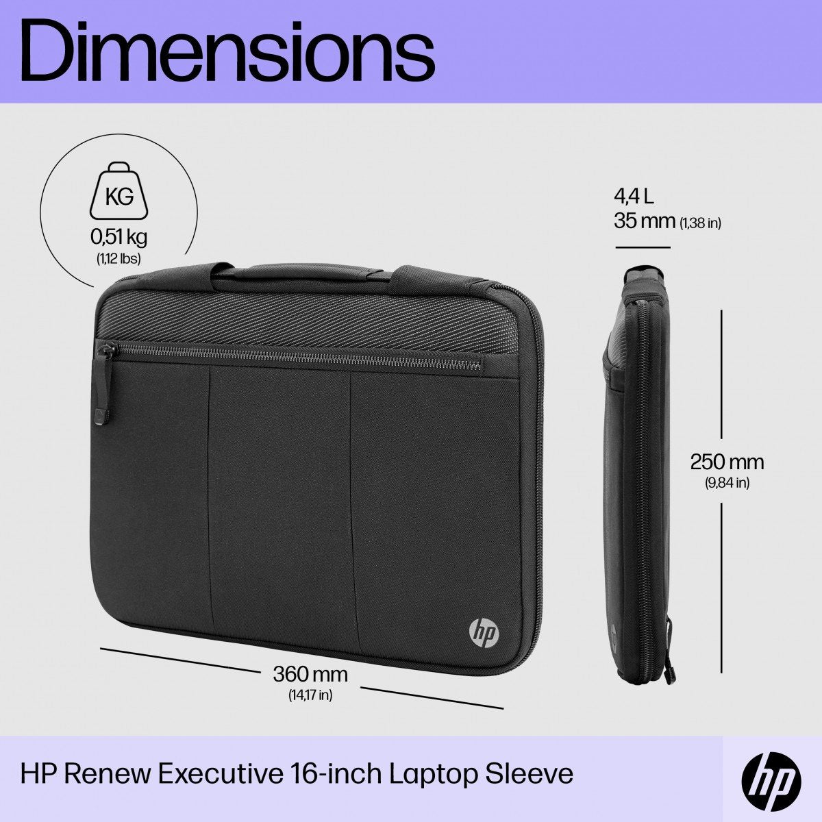HP Renew Executive 14.1p Laptop Sleeve